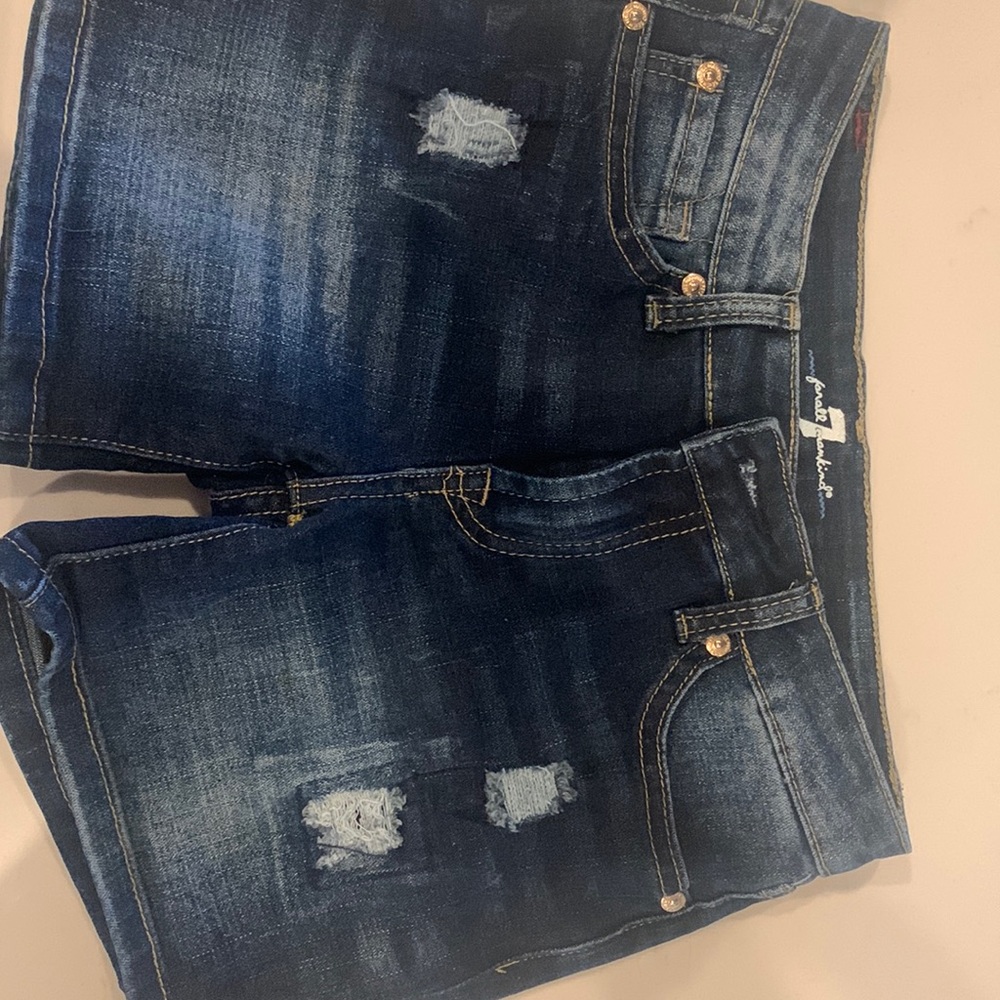 NWOT 7 for all man kind girls shorts size 10